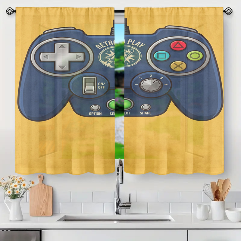 Retro Gaming Cafe - Tenda con Motivo Controller di Gioco,