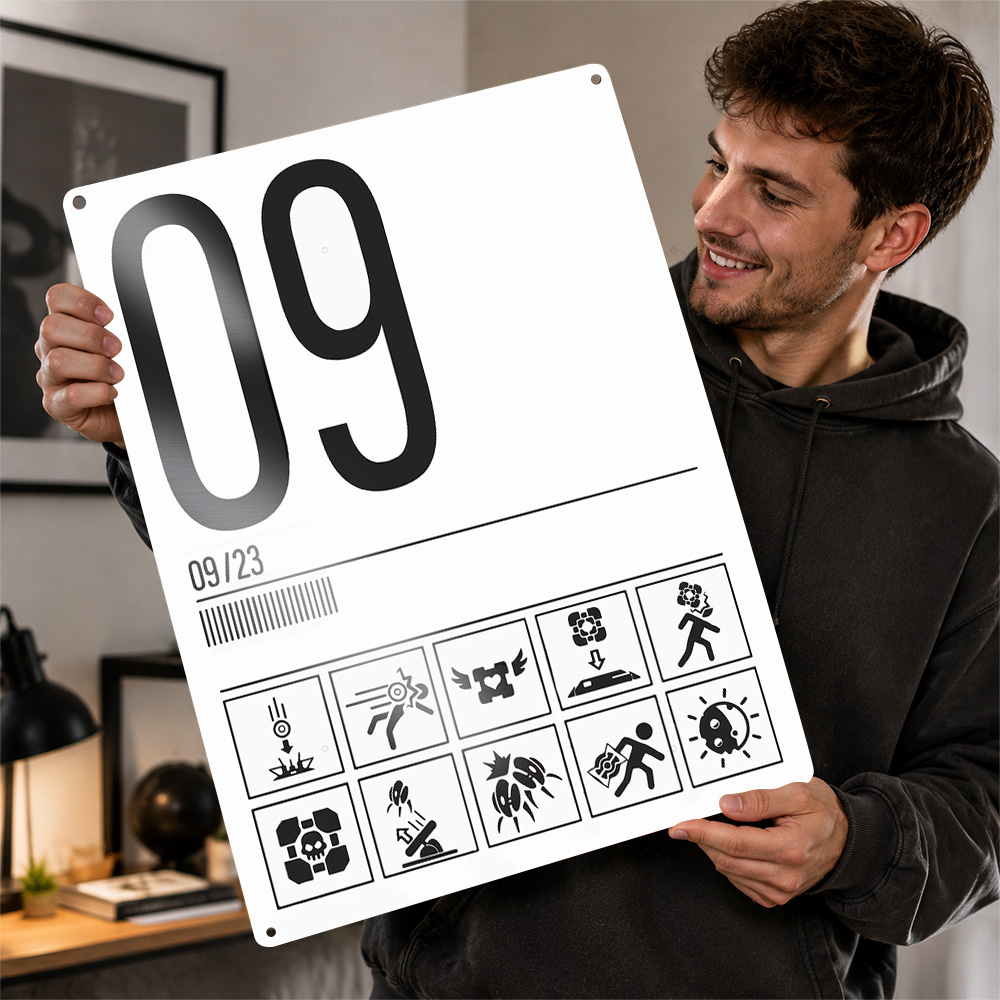 Retro Gaming Guide - Poster Guida agli Achievement di Portal