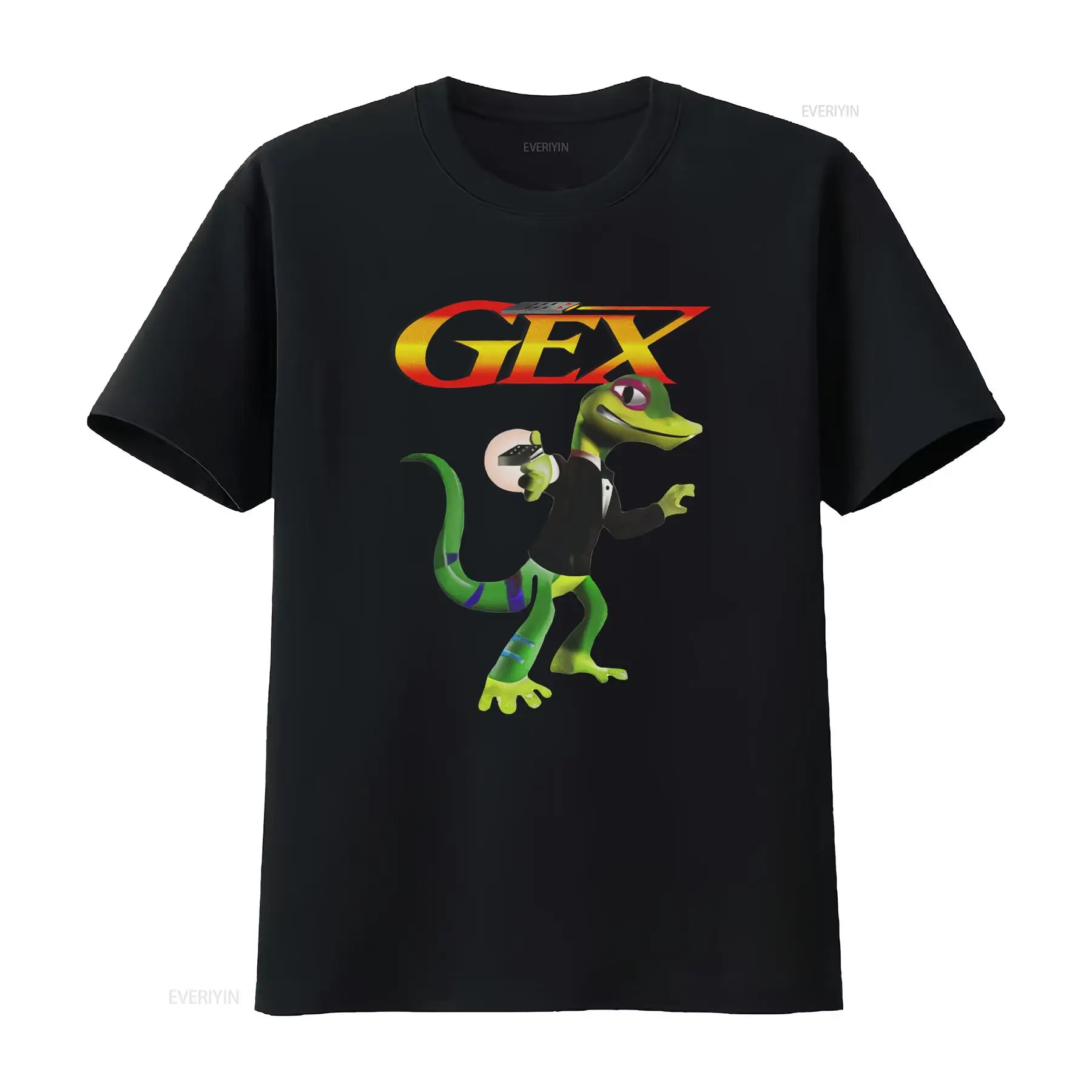 Retro Gaming Design - Maglietta del gioco Gecko, Stile PS1,