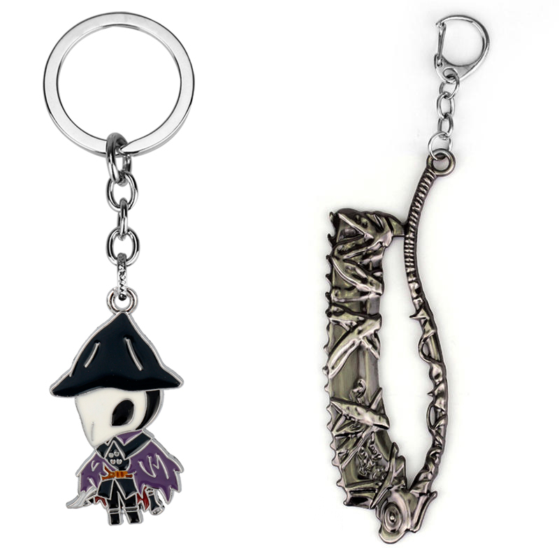 Retro Gaming Keychain - Gioco Bloodborne Saw Hunter Badge Portachiavi
