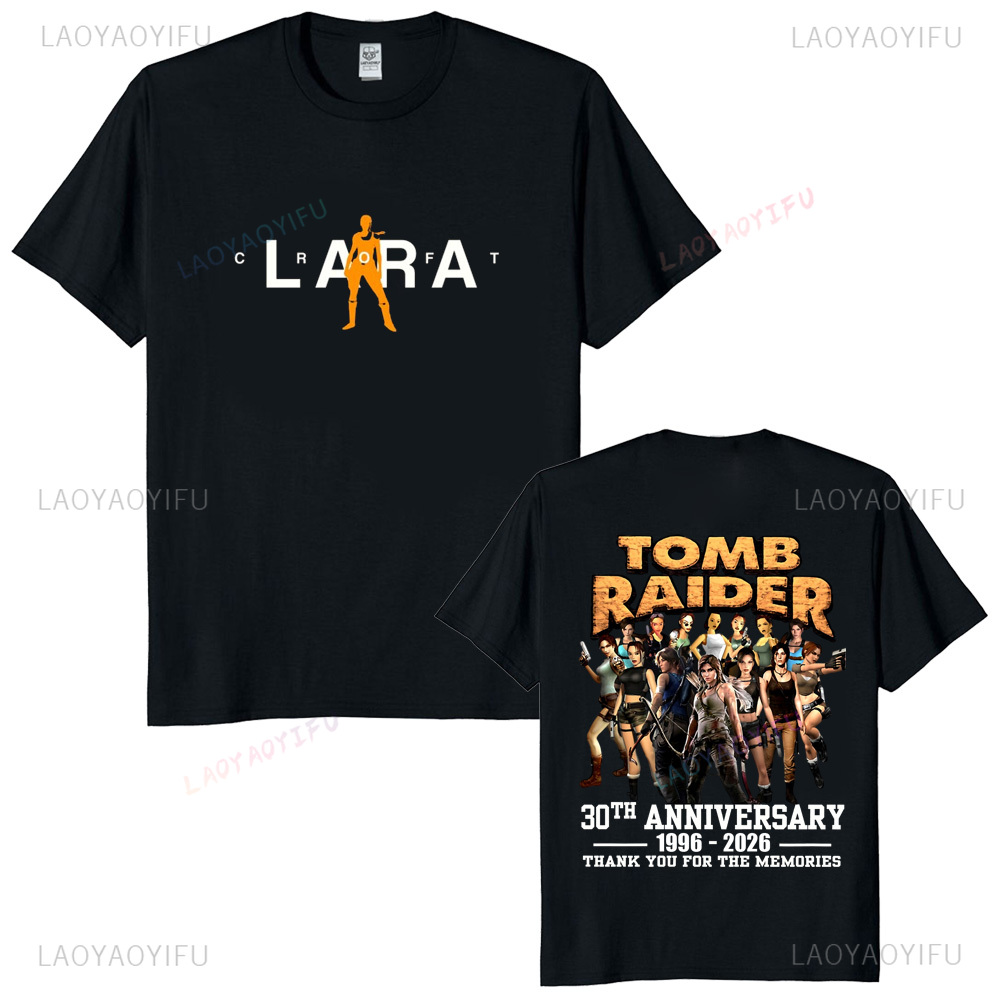Retro Gaming Gifts - Tomb Raider 30th Anniversary T-shirt vintage
