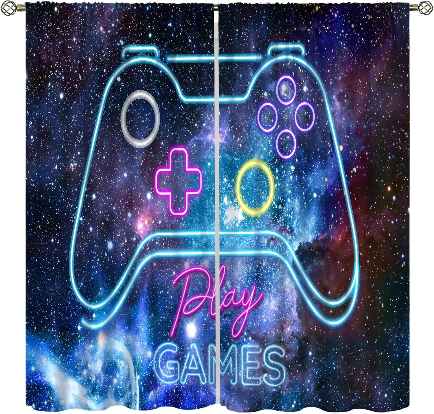 Retro Gaming Cafe - Tende Oscuranti da Gaming con Motivo