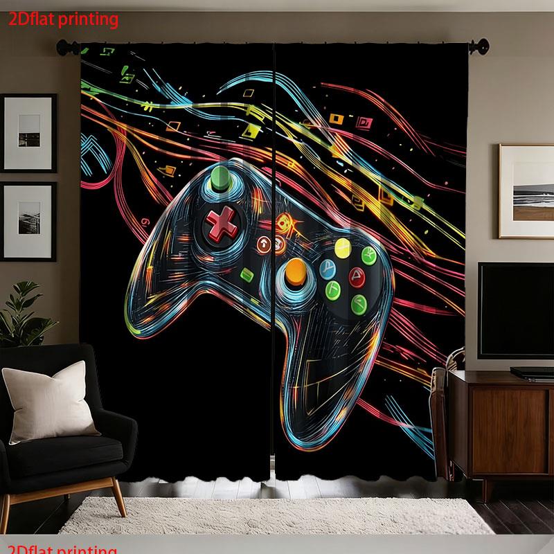 Retro Gaming Cafe - 2 pz. Tende a Pannello Stile