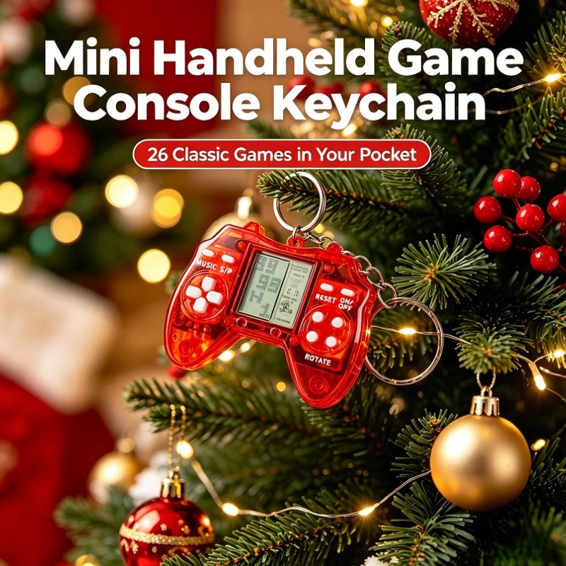 Retro Gaming Keychain - Mini Portachiavi a Forma di Gamepad
