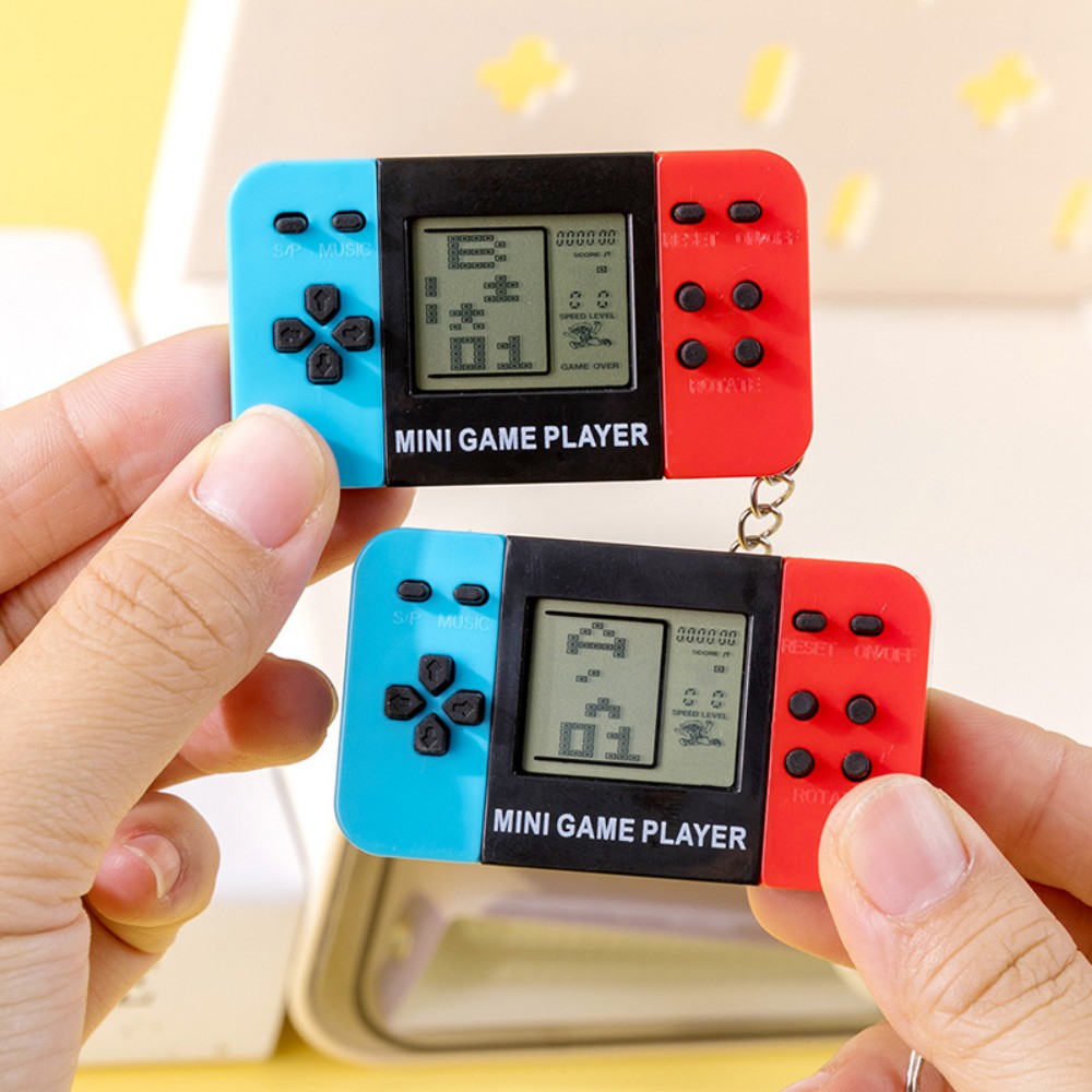 Retro Gaming Keychain - Portachiavi con console di gioco portatile