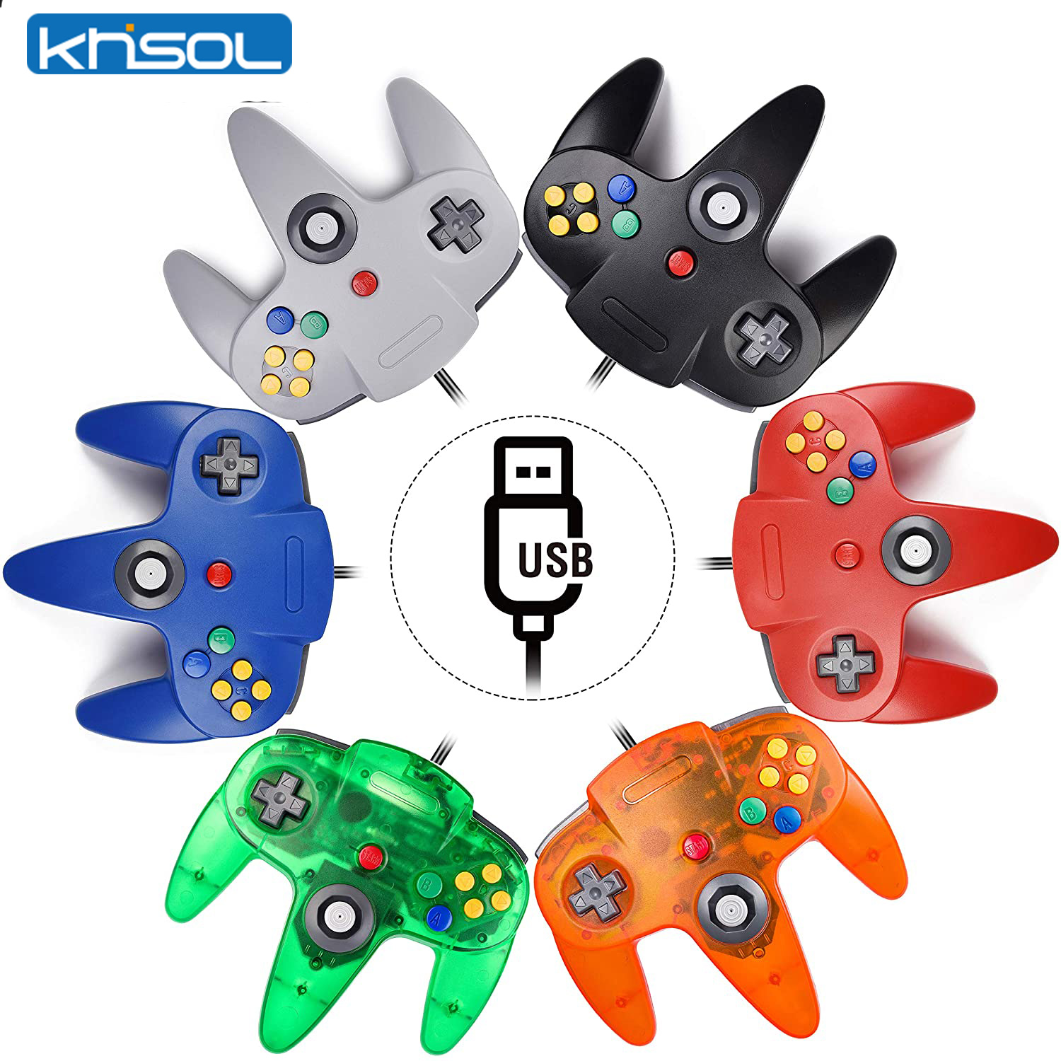 Retro Gaming Corps - Controller N64 Classico USB cablato remoto
