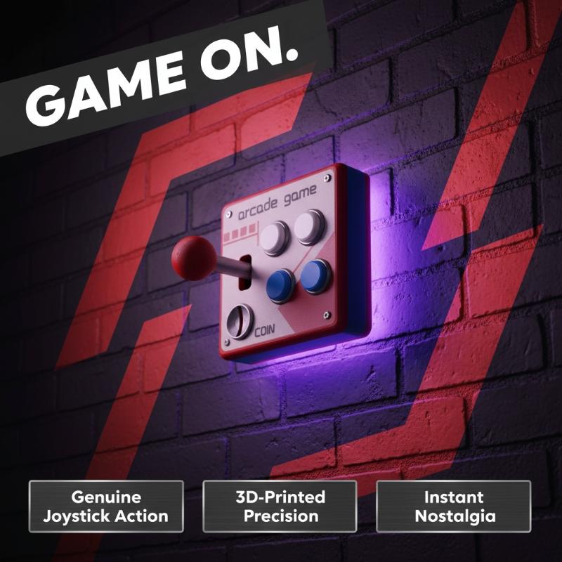 Retro Gaming Gadgets - Pulsantiera per Giochi Arcade Retrò, Decorazione