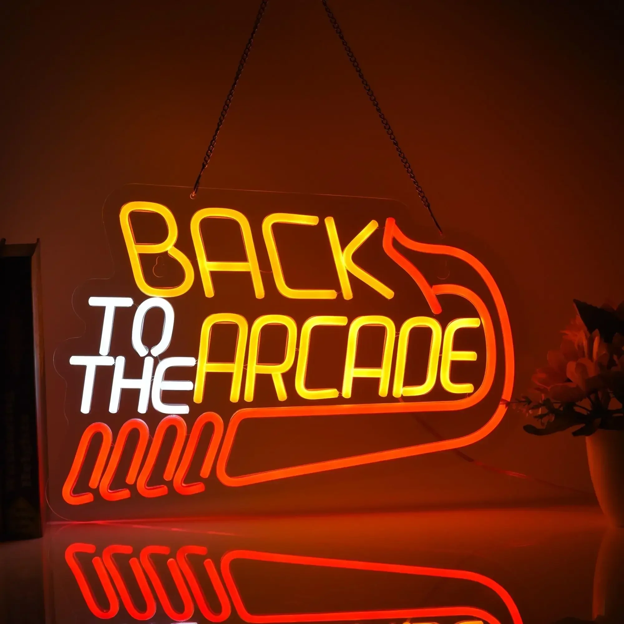 Retro Gaming Room Ideas - Ritorno all'Arcade Insegna al neon Retro