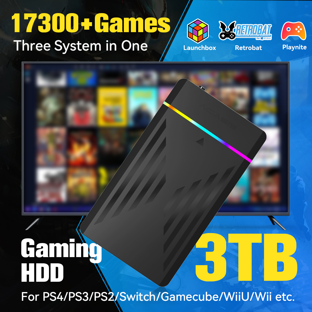 Retro Gaming Devices - HDD da gioco portatile da 3