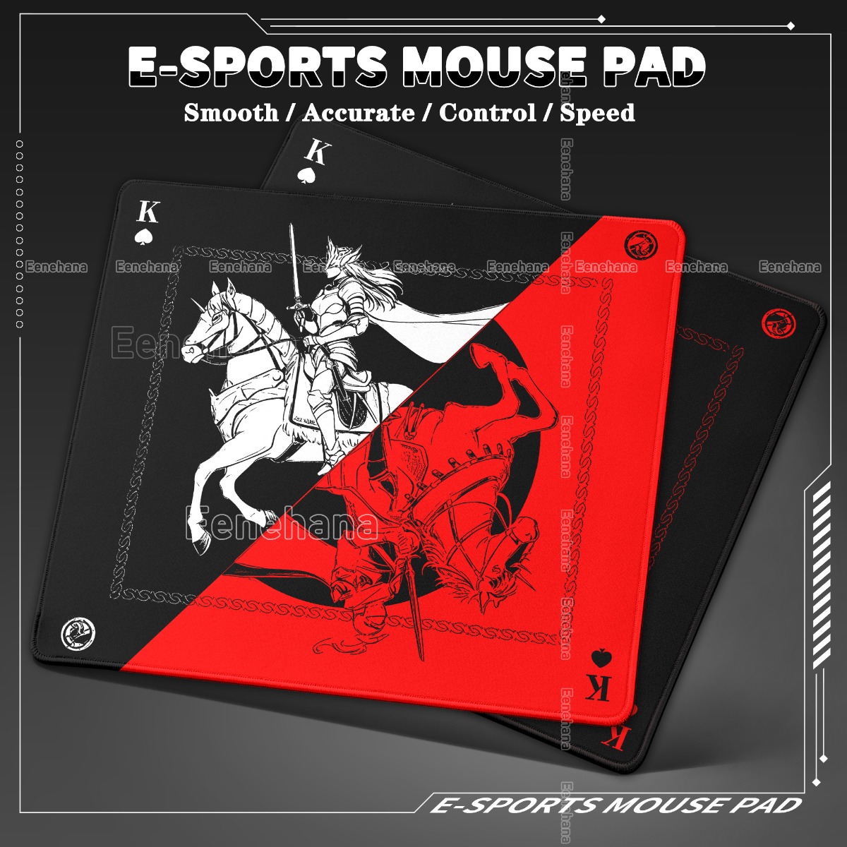 Retro Gaming Corps - Tappetino Stile Poker Nero e Rosso