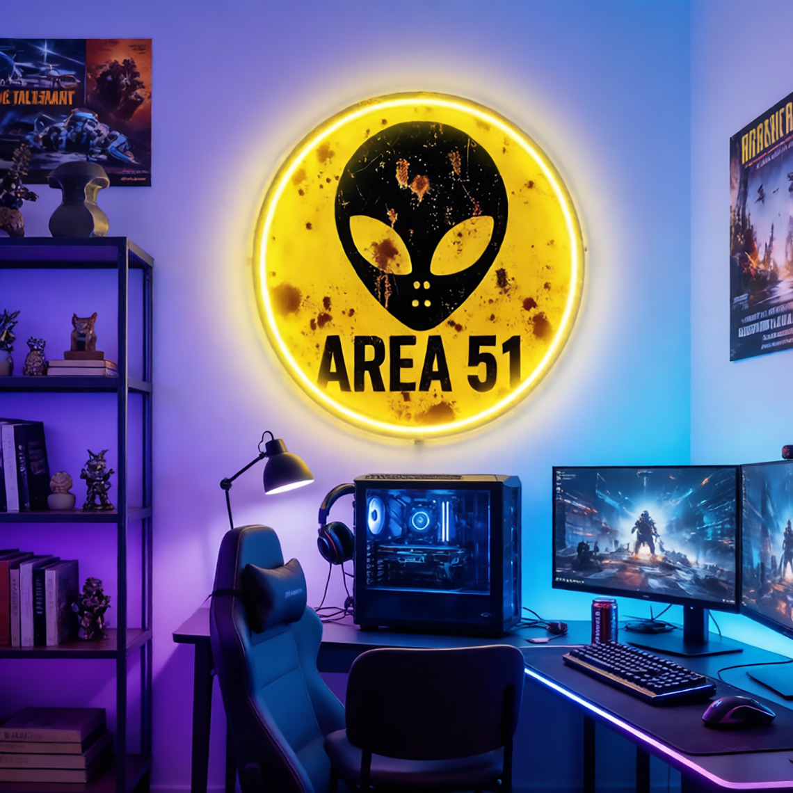 Insegna al Neon Vintage Area 5 - Retro Gaming Cafe recensione e prezzo