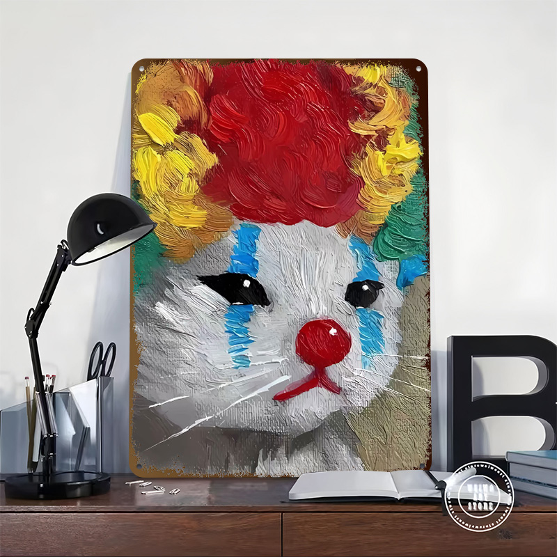 Triste Clown Cat Painting Post - Retro Gaming Gadgets recensione e prezzo