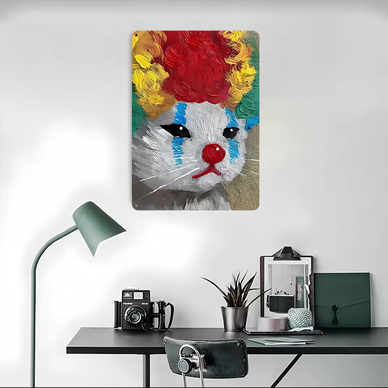 Triste Clown Cat Painting Post - Retro Gaming Gadgets recensione e prezzo