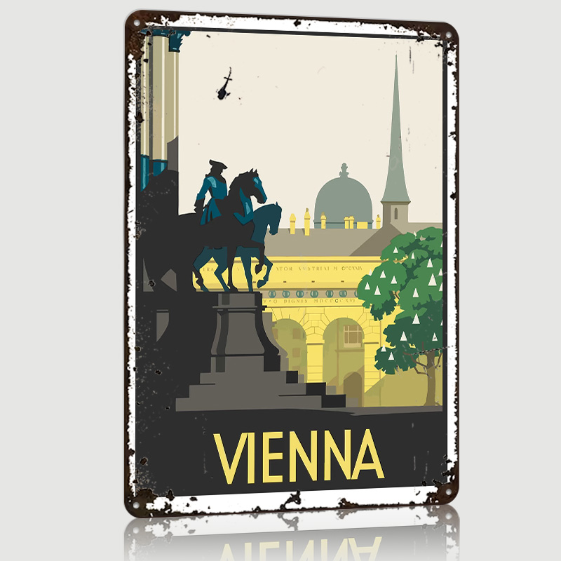 Poster in Metallo di Vienna, A - Retro Gaming Vienna recensione e prezzo