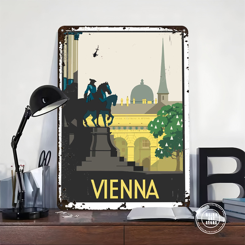 Poster in Metallo di Vienna, A - Retro Gaming Vienna recensione e prezzo
