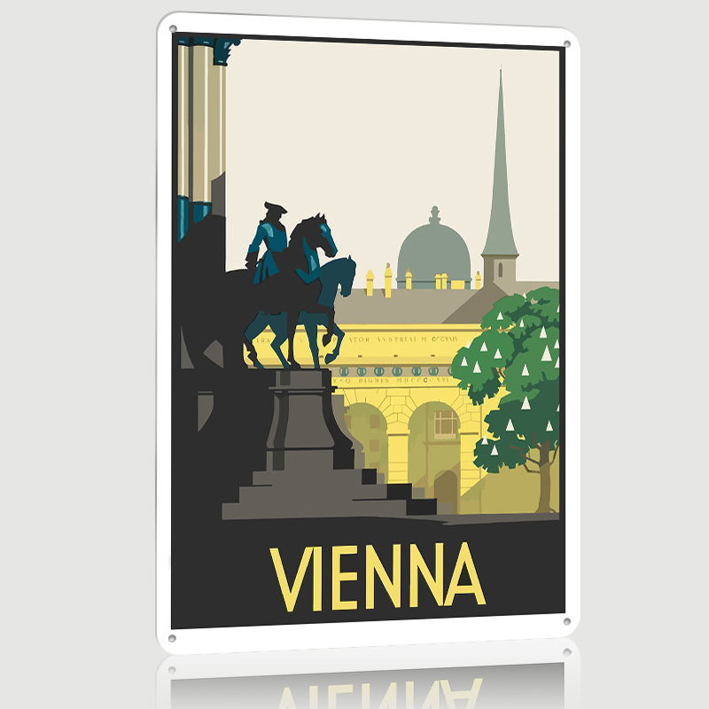Poster in Metallo di Vienna, A - Retro Gaming Vienna recensione e prezzo