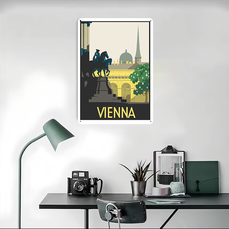 Poster in Metallo di Vienna, A - Retro Gaming Vienna recensione e prezzo