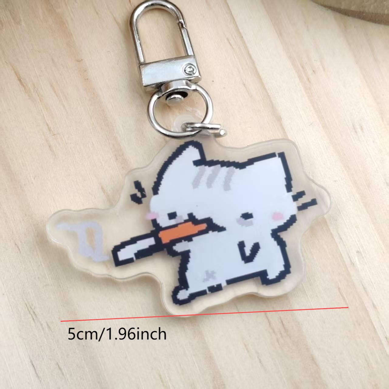 Portachiavi gatto pixel piatto - Retro Gaming Design recensione e prezzo
