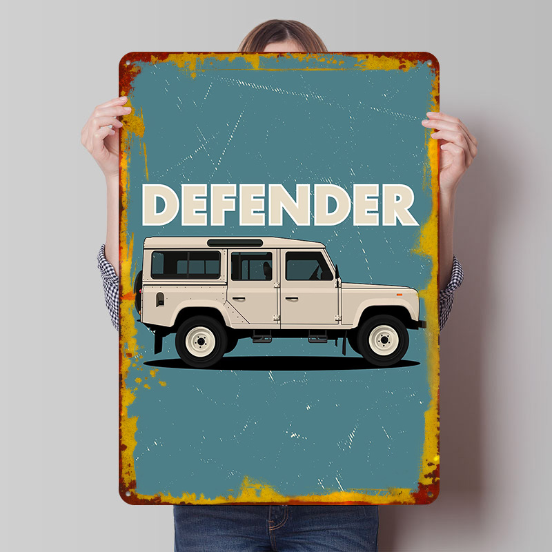 Poster in Metallo Lungo UK Car - Retro Gaming Uk recensione e prezzo